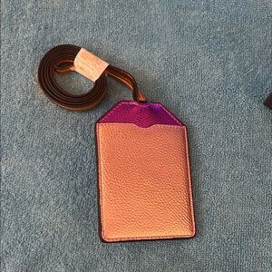 Kurt Geiger Vibrant Pink Card Holder with Strap (box included)